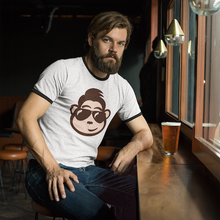 Load image into Gallery viewer, Joe Monkey Brandmark Men's Ringer T-Shirt