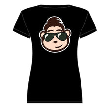 Load image into Gallery viewer, Joe Monkey Women's V-Neck T-Shirt - Black